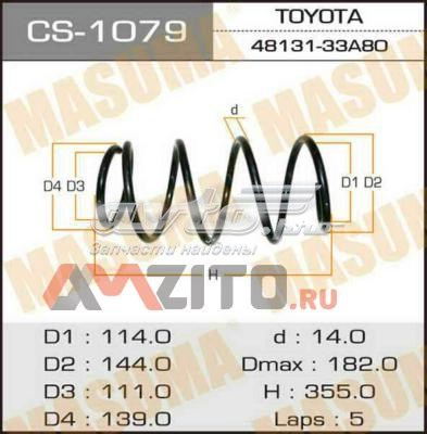CS1079 Masuma Пружина амортизатора передняя