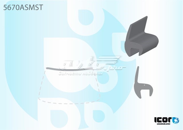 Верхній молдинг вітрового скла FPS GS4805P133X