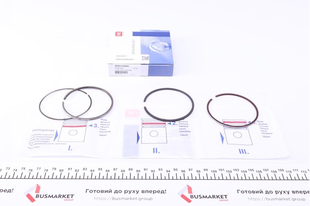 Кільця поршневі на 1 циліндр, STD. NE/NPR 120050002900 ціна, від 9.67 USD