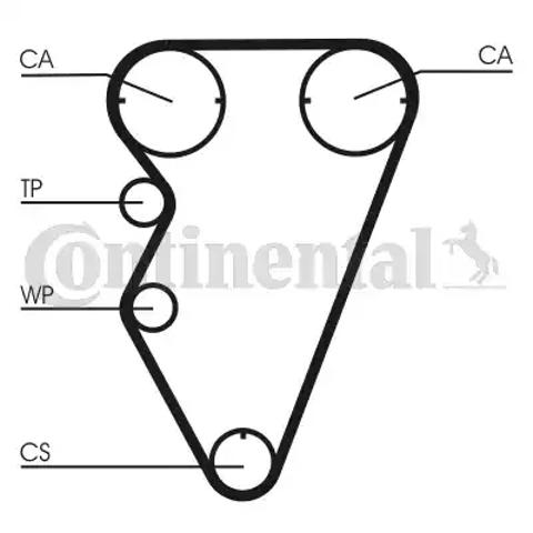 Зубчастий ремінь Continental/Siemens CT929 ціна, від 22.21 USD