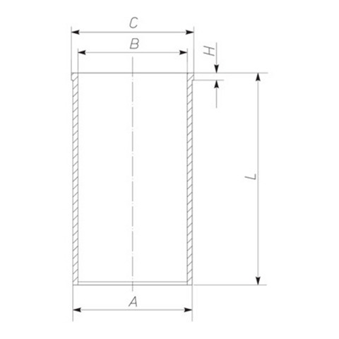 021WV3400 Mahle Original Гільза циліндра