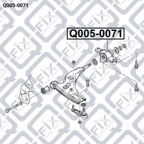 С/блок нижнього важеля Q-fix Q0050071