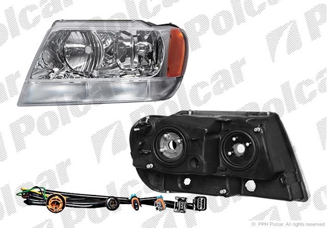 Фара ліва 68086529AA Chrysler