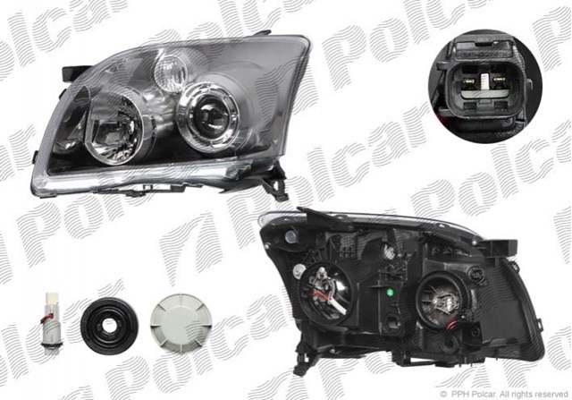 8126090E Polcar Фара дальнього світла в зборі