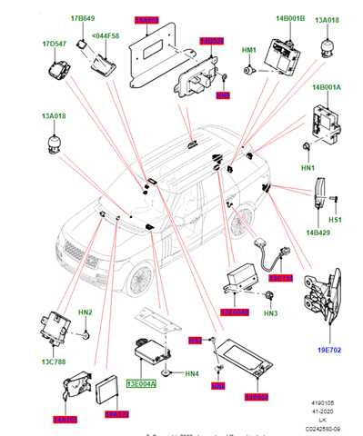 Купити LR071708 Land Rover 