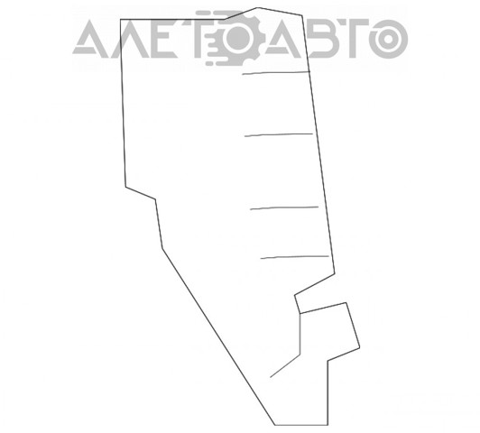 622576RR0A Nissan/Infiniti Решітка переднього бампера, ліва