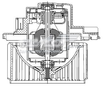 Моторчик пічки Luzar LFH1150