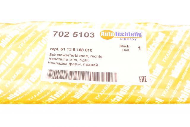 Вія правої фари Autotechteile 7025103