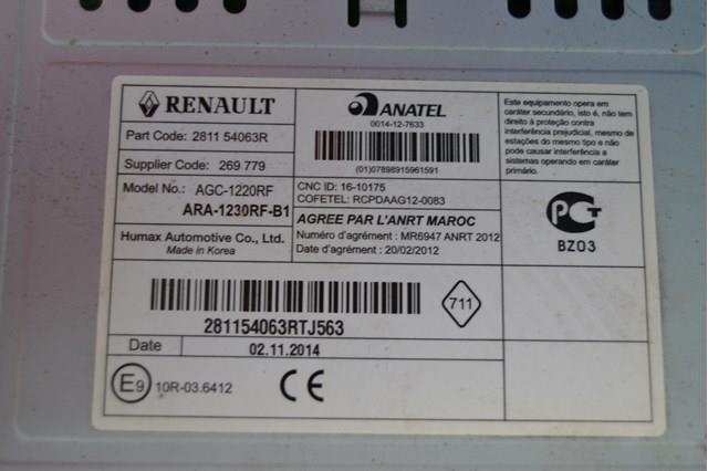 Купити 281154063R Renault (RVI) Магнітола