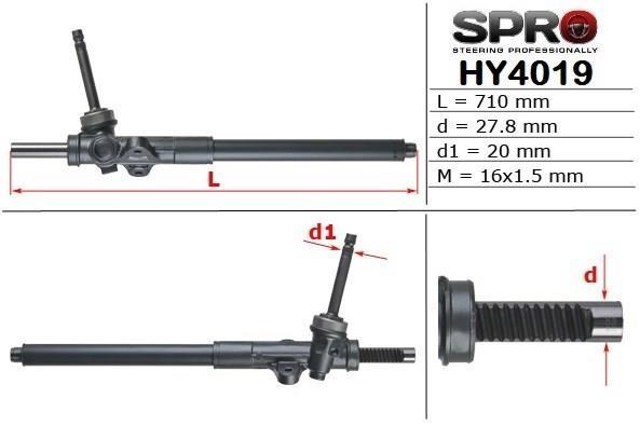 Рульова рейка HY119R MSG Rebuilding