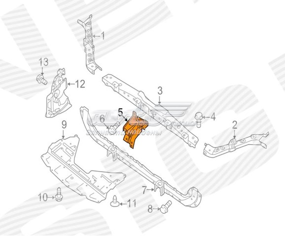 PDS30089BC Signeda Кронштейн замку капоту