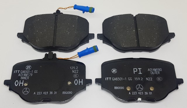 Задні дискові колодки Mercedes A0004209605