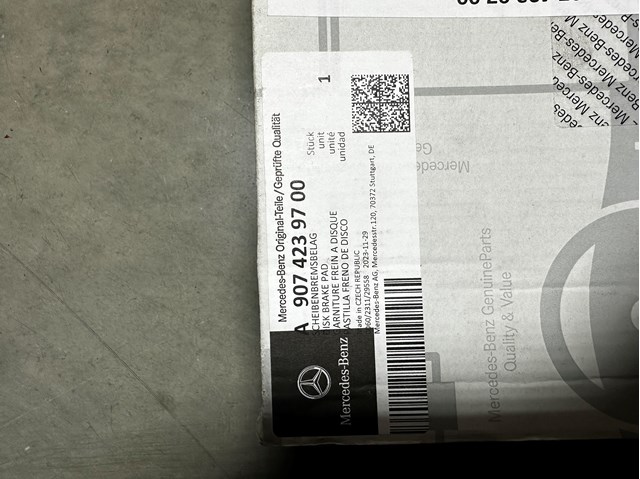 Купити A9074239700 Mercedes Задні колодки