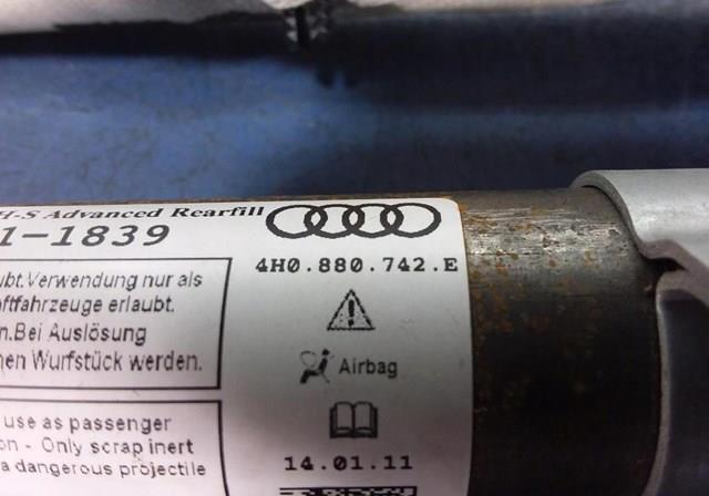 Подушка безпеки, збоку, права, AIRBAG 4H0880742E VAG