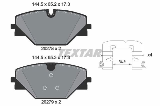 Задні дискові колодки Land Rover LR156906