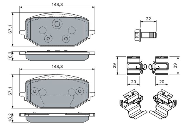 Купити SU001B4150 Toyota Колодки гальмівні передні, дискові