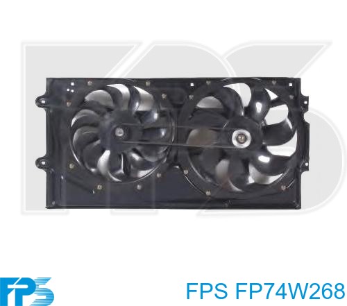 FP74W268 FPS Дифузор радіатора охолодження, в зборі з мотором і крильчаткою