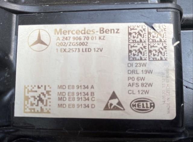 Фара права A2479067001 Mercedes