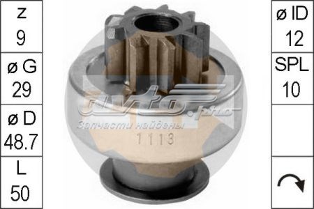ZN1113 ZEN Привід стартера бендикс