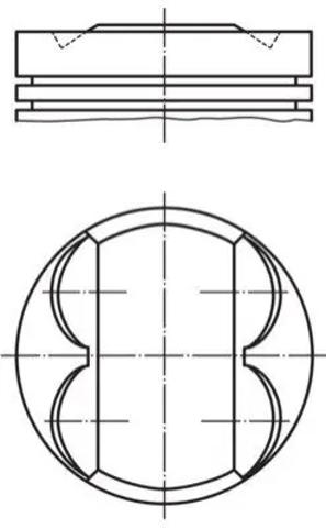 081PI00107000 Mahle Original Поршня на 1 циліндр, STD