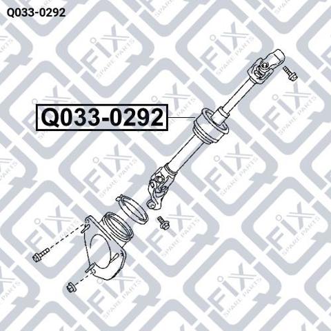 Вал рульової колонки, нижній Q0330292 Q-fix