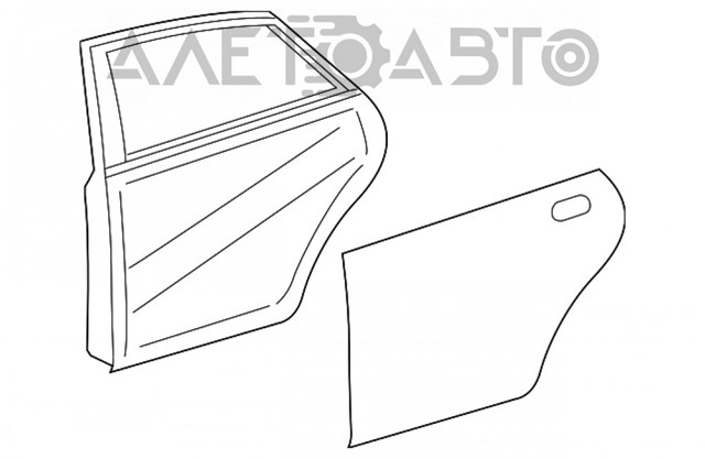 Двері задні, праві 6700307030 Toyota