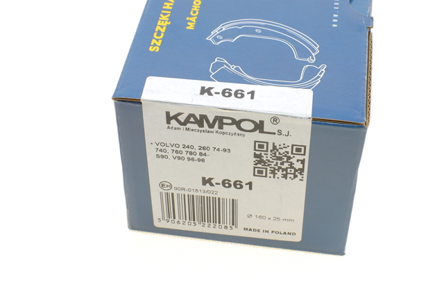 Колодки ручника / стоянкового гальма Kampol K661 ціна, від 17.29 USD