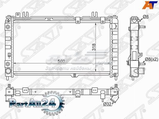 Радіатор охолодження двигуна SGLD0001ATR SAT