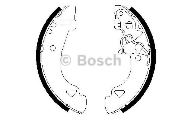 Купити 986487331 Bosch Колодки гальмові задні, барабанні
