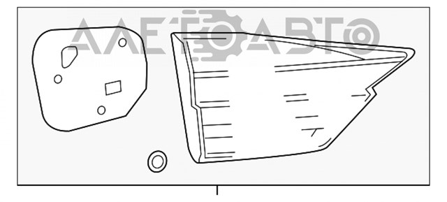 8158133450 Toyota Ліхтар задній правий, внутрішній