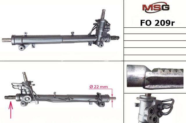 FO209R MSG Rebuilding Рейковий рульовий механізм