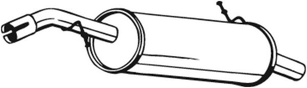 Глушник, задня частина Citroen DS3 (Сітроен DS3)