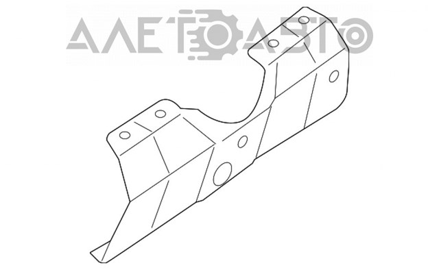 Кронштейн кріплення крила переднього лівого верхній Subaru 57160SJ0109P ціна, від 16.98 USD