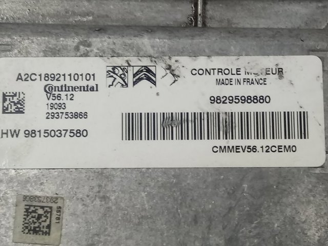  Peugeot/Citroen 9829598880 ціна, від 158.33 USD