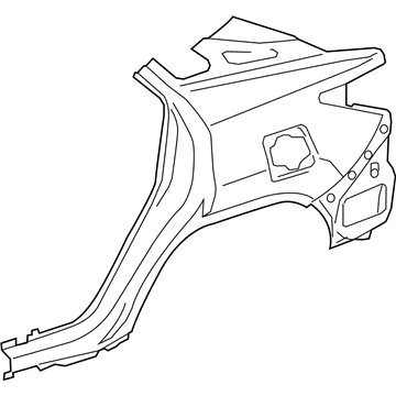 Купити 616010E051 Toyota Крило заднє праве
