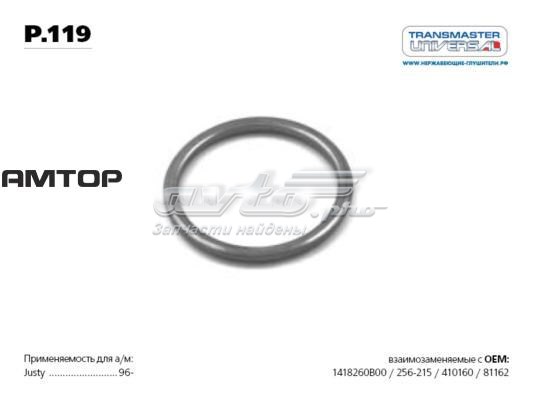 Прокладка прийомної труби глушника P119 Transmaster Universal