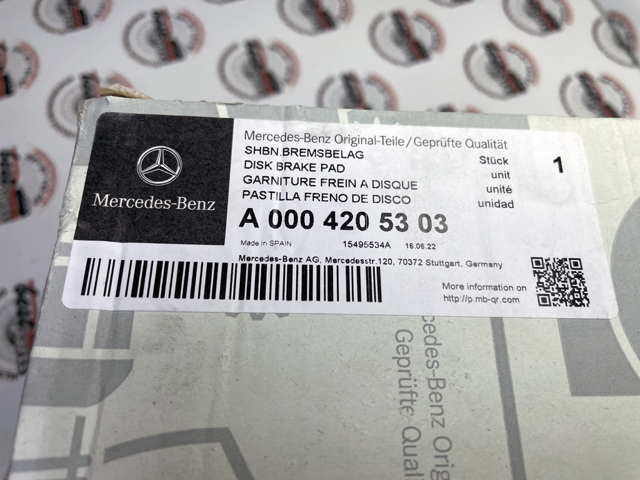 Гальмівні колодки Mercedes A0004205303 ціна, від 57.99 USD