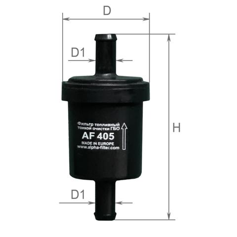 Фільтр тонкого очищення палива Alpha Filter AF405 ціна, від 1.48 USD