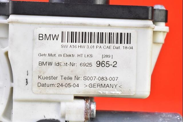 Купити 6925965 BMW Двигун стеклопод'емника двері задньої, лівої