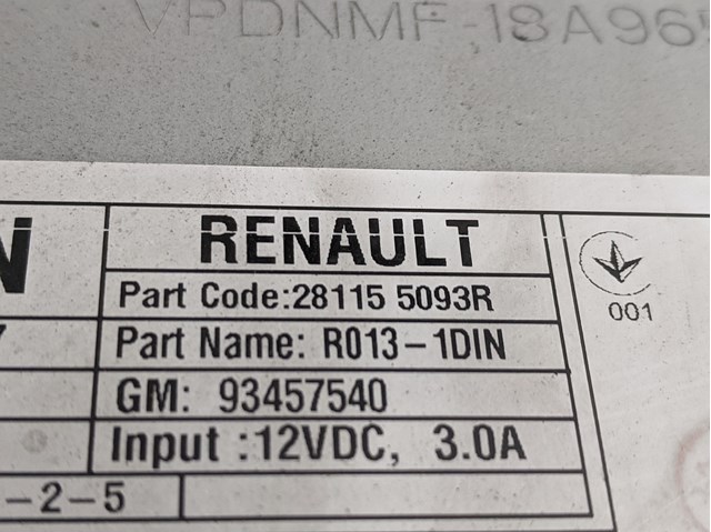 Купити 281155093R Renault (RVI) Магнітола