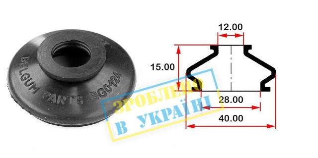 Пильовик шарніра центральної рульової тяги Belgum BG0124 ціна, від 0.62 USD