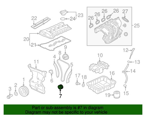 Звездочка привода коленвала двигателя MITSUBISHI MN183895