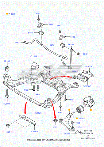  6G9N00395AB Ford