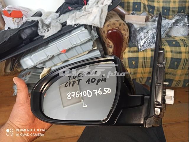 Ліве бокове дзеркало 87610D7650 Hyundai/Kia