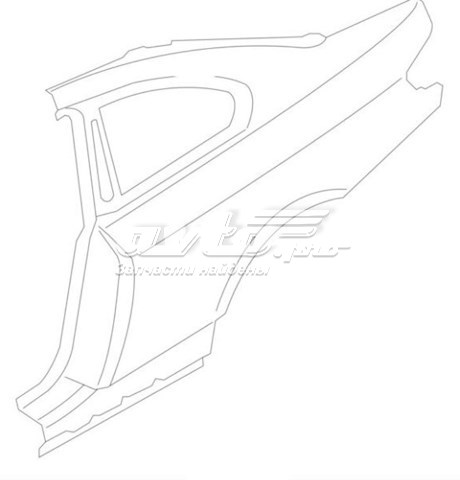 Крило заднє праве 41007344968 BMW