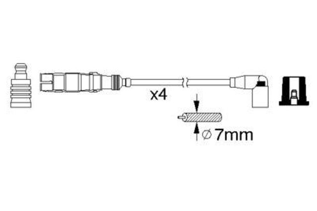 Дроти запалювання Bosch 986356359 ціна, від 40.63 USD