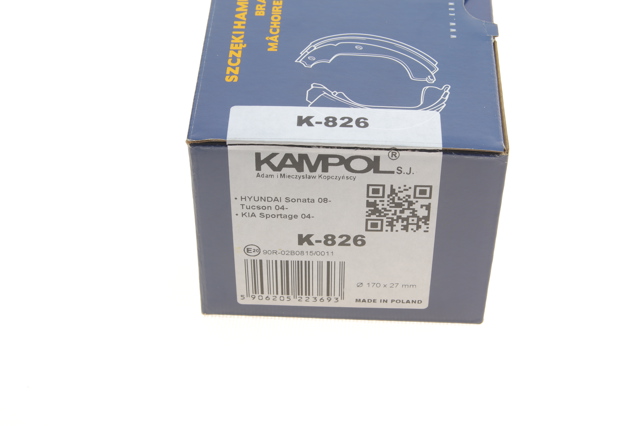 Купити K826 Kampol Гальмівні колодки гальма стоянки