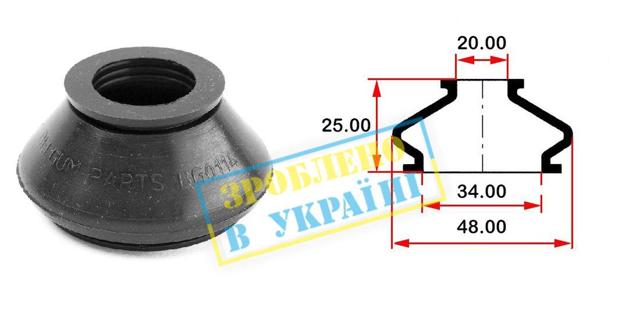 BG0114 Belgum Пильник опори кульової нижній