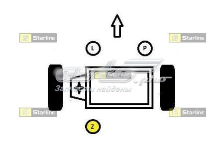 Подушка (опора) двигуна, задня Starline SM0659 ціна, від 15.17 USD