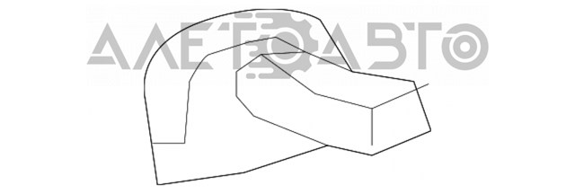 Решітка повітропровода права 687403NF0B Nissan